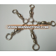 Free Sample Wholesale Factory Copper Fishing Hook Connector Barrel Swivel Fishing Swivel