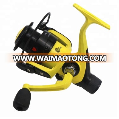 Double Drag REAR Spinning Reel Larger Spool Max Drag Sea Boat Spinning yellow Fishing Reel