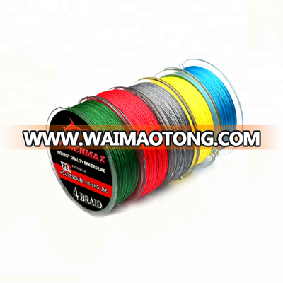 Super strong PE braided 4 strands 4 weaves 100M 0.08mm-0.5mm fishing Line for sea fishing multicolor fishing tackle