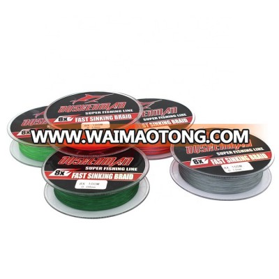 high quality 100m PE braided 8X fishing line for outdoor fishing tackle line fishing