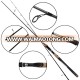 carbon fiber spinning fishing rod fiberglass graphite solid